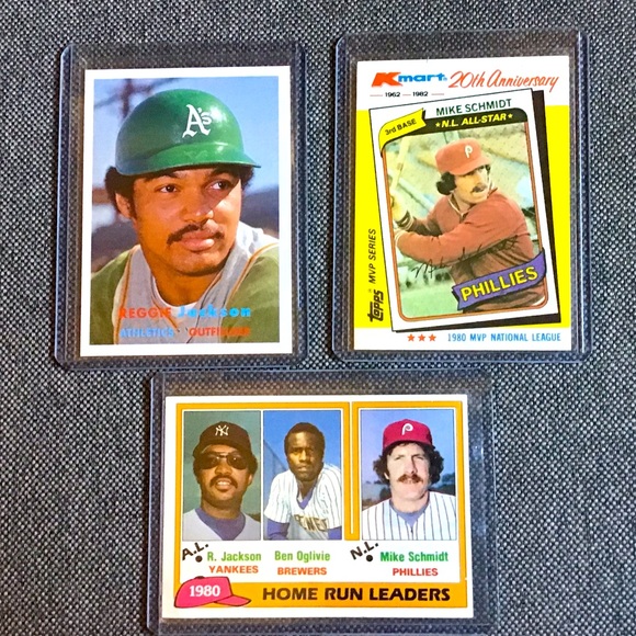 Reggie Jackson 1980 Topps Chewing Gum Baseball-Mike Schmidt (KMart Special MVP) - Picture 1 of 2